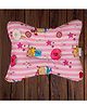 Mittenbooty Baby Pillow with soft cushioning in Bow Shape - Teddy Pink
