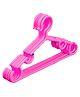 Kuber Industries Plastic Wardrobe Hanger Set Pack of 5 - Pink