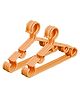 Kuber Industries Plastic Wardrobe Hanger Set Pack of 10 - Peach
