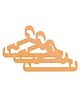 Kuber Industries Plastic Baby Hanger Set Pack of 5 - Peach
