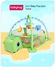 Babyhug 3-in-1 Multi-Sensory Play Gym Mat | Colorful Hanging Toys & Ball Pit | Soft Textured Rattles & Interactive Elements | Engaging Activity Mat for Baby Boy & Girl | Turtle Green| BIS Certified