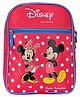 Kuber Industries Standard Disney Minnie & Mickey Printed Rexine Lightweight School Bag Pink - Height 13 Inches