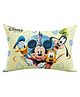 Kuber Industries Disney Printed Comfort Microfiber Filled Pillow - Cream