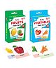 Little Berry Big Flash Cards Fruits and Vegetables Fun Learning Pack of 2 - 64 Cards