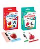 Little Berry Big Flash Cards  Alphabet and Hindi Varnmala English-Hindi Pack of 2 - 64 Cards