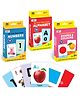 Little Berry My First Flashcards Alphabet Number Shapes and Colors Pack of 3 - 108 Cards
