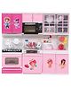 VGRASSP Musical Kitchen Set Toy for Kids Girl with Sound and Light Up Stove Interactive Kitchen Cooking Toy Set