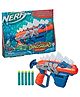 Nerf DinoSquad Stego Smash Dart Blasterwith 5 Elite Darts - Blue & Red