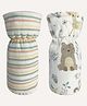 Abracadabra Bottle Cover Bambi & Friends Set of 2 Sage Green - Fits Upto 300 ml Bottle