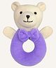 Abracadabra Ring Rattle Bear - Purple
