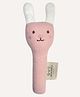 Abracadabra Organics Collectible Face Rattle Bunny - Pink