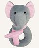 Abracadabra Ring Rattle Elephant - Pink