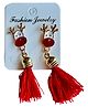 Little Surprise Box Christmas Theme Reindeer Earrings  - Red