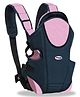 Chinmay Kids 3 in 1 Premium Baby Carrier Bag With Adjustable Strap & Head Support - Black Pink