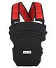 Chinmay Kids 3 in 1 Premium Baby Carrier Bag With Adjustable Strap & Head Support Line Black Red