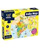 Webby Jigsaw Floor Puzzle With Flash Card India's Map Multicolour - 60 Pieces
