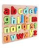 Webby Educational Wooden Small Alphabets Letter Tray - Multicolor