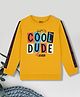 3PIN Full Sleeves Cool Dude Graphic Printed Sweatshirt - Mustard Yellow