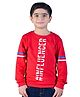 3PIN Full Sleeves Influencer Printed Sweatshirt - Red
