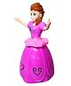 VParents Musical Dancing Girl Doll Activity Play Center Toy with Flashing Lights and Go Action for Kids Early Learning and Educational Plastic (Multicolor) - Height 23 cm