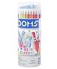 Doms Smudge Proof Plastic Crayons Multicolour - 28 Shades