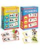 Little Berry Alphabet and Number Match and Learn Jigsaw Puzzle Pack of 2 Multicolor - 94 Pieces