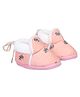 Kid-O-World Mouse Print Booties-Peach
