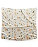 Bembika Bamboo Cotton Muslin Swaddle Wrap Blanket Baby Flowers - Orange