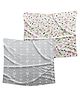 Bembika Bamboo Cotton Muslin Swaddle Wrap Blanket Baby Pack Of 2 - Multicolor