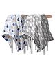 Bembika Bamboo Cotton Muslin Swaddle Wrap Blanket Baby Pack Of 2 - Multicolor