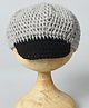 Funkrafts Handmade Woollen Golf Cap - Grey-  Diameter 45 Cms