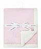 Abracadabra Plush Chamois Baby Blanket - Pink