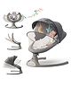 Baybee Automatic Electric Swing Cradle With Adjustable Swing Speed Mosquito Net & Music - Grey