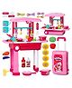 Rising Step Full Size Kitchen Set with Light and Music - Pink
