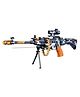 WISHKEY Machine Gun Toy with Sound Effect - Black