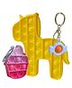Toyshine Unicorn Ice Cream & Key Chain Popping Sounds Push Bubbles for Autism Stress Reliever Sensory Pop It Toy Pack of 2- Multicolor