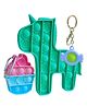 Toyshine Unicorn Ice Cream & Key Chain Popping Sounds Push Bubbles for Autism Stress Reliever Sensory Pop It Toy Pack of 2- Multicolor