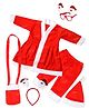 Fiddlerz Santa Claus Dress Christmas Santa Costume for Girls With Frockcoat Waist Pant Santa Cap Gift Pouch And Christmas Party Goggle Frame & Hairband For Ages 6 Months to 12 Months babies