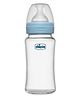 Chicco Well Being Glass Feeding Bottle Medium Flow Blue- 240 ml