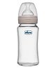 Chicco Well Being Glass Feeding Bottle Medium Flow Beige- 240 ml