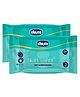 Chicco Soft & Moisturizing Wet Wipes Pack of 2 - 144 Wipes