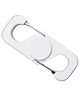 KARBD Double Side Bottle Opener & Keychain Carabiner Hook Plastic Fidget Spinner Spinning Toy - White