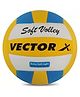Vector X Soft Foam Laminated Volleyball 18 Panels Size 4 - Yellow & Blue