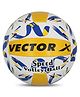 Vector X Speed PVC Hand Stitched 18 Panel Volleyball Size 4 - Yellow Blue