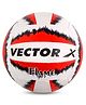 Vector X Flame Handsewn Volleyball 18 Panel Size 4 - White Blue & Red