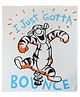 Pluchi Cotton Knitted AC Blanket Winnie The Pooh Tiger Print - Ivory