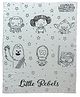 Pluchi  Cotton Knitted AC Blanket Starwars Little Rebels Print - Ivory & Black