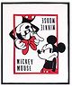 Disney By Pluchi  Cotton Knitted AC Blanket Mickey Mouse Print - Red