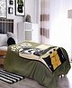 Pluchi  Cotton Knitted AC Blanket Starwars Print - Brown