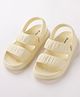 Honeyhap  Solid Colour Sandals with Back Strap - Yellow